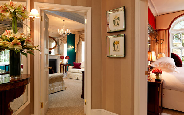 A suite at The Goring Hotel, London. Interiors designed by Russell Sage Studio Ltd.
