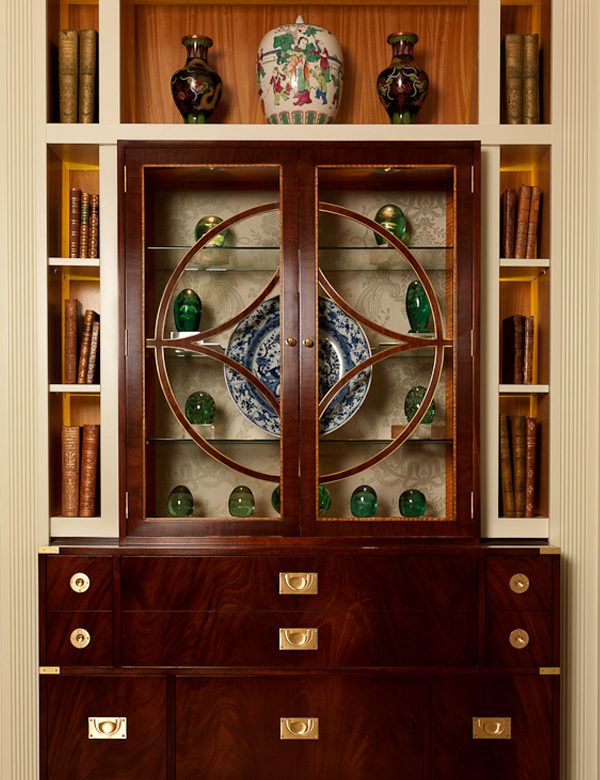 A beautiful cabinet at The Goring Hotel, London. Interiors designed by Russell Sage Studio Ltd.