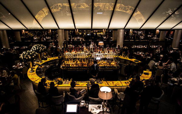 The bar at Quaglino's, from D&D London. Interiors designed by Russell Sage Studio Ltd.