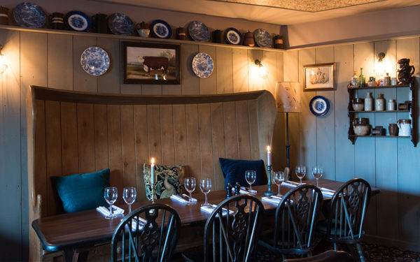 Dining room at The Bull. Interiors designed by Russell Sage Studio Ltd.